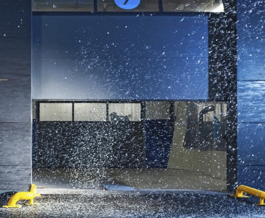 Панорамные ворота AluTherm в Донском