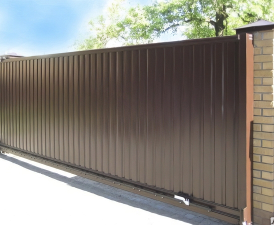 Ворота из профнастила в Донском